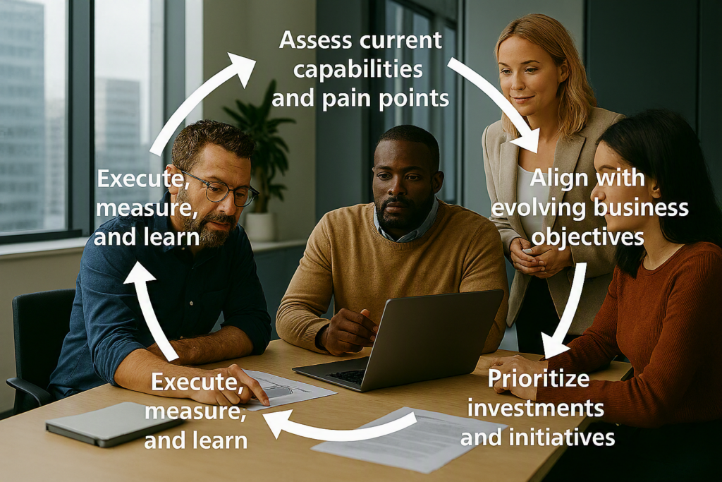 IT strategy work in a continuous cycle.