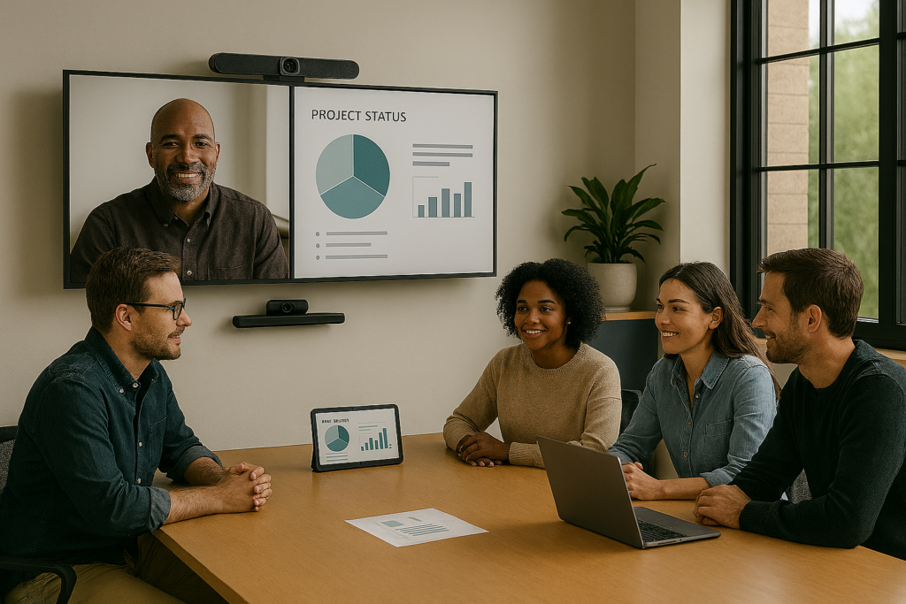 Leverage technology to enhance collaboration and enable engagement with present and remote individuals.