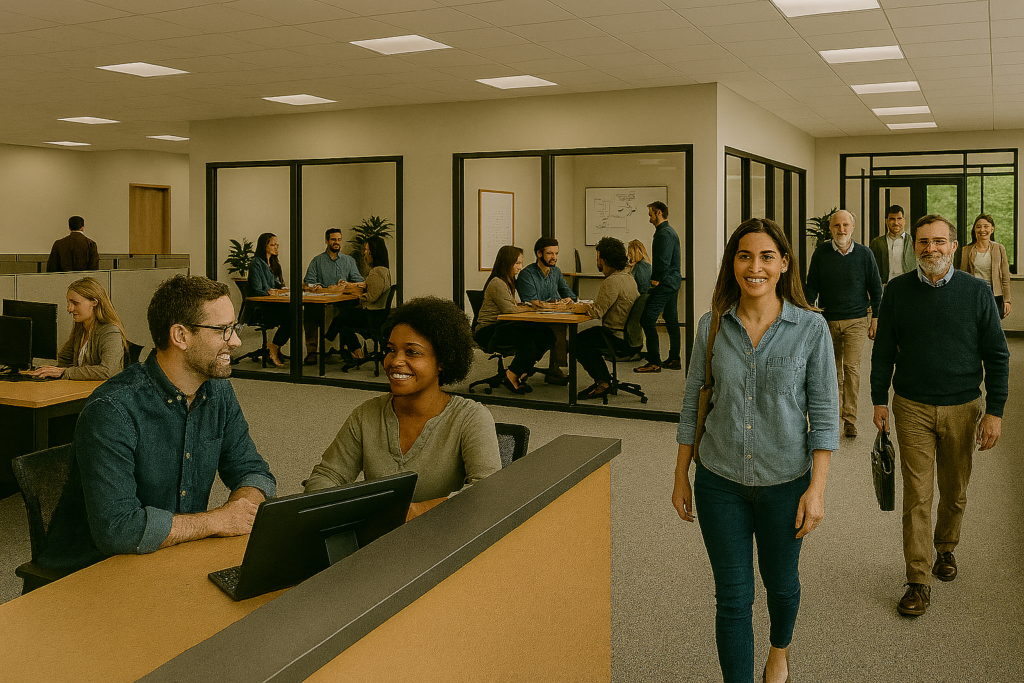 The modern hybrid work environment can lead to more productive and engaged staff if done correctly.