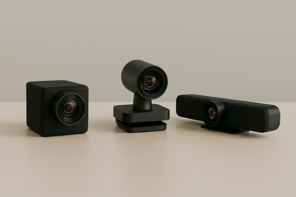 Good cameras are key for effective collaboration rooms to make sure remote participants can see everything!