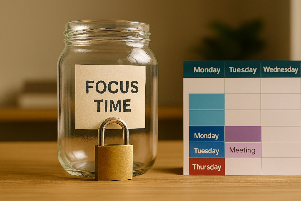 Focus time is invaluable to actually being productive.