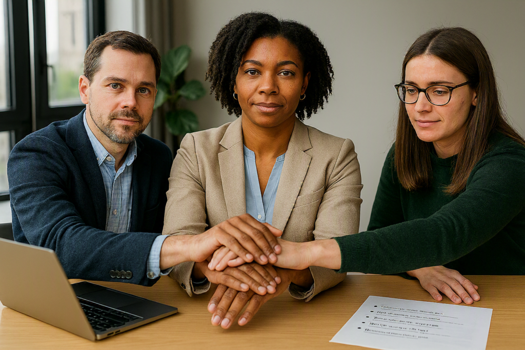 Trust and constant teamwork even when working independently are keys to success in hybrid work.