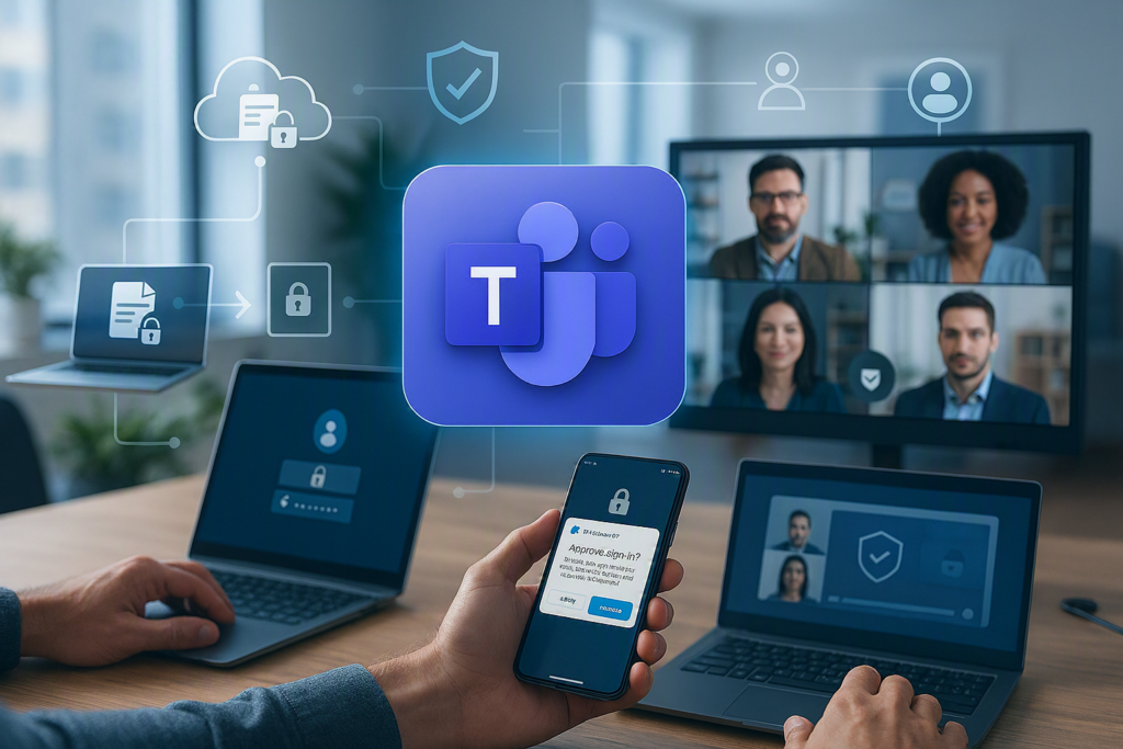 Teams was built with secure distributed work in mind and it is the perfect vehicle to power your hybrid work environment.