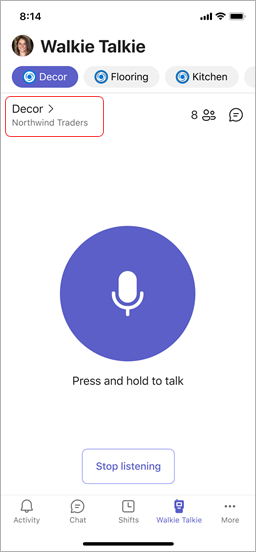 Teams' Walkie Talkie capabilities bring real-time communications in context to the phones all of your staff already has!