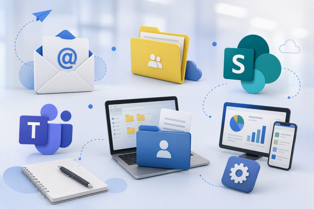 Your firm's key information is likely located in numerous systems. Our technology services for professional service firms help integrate it all together and protect it.
